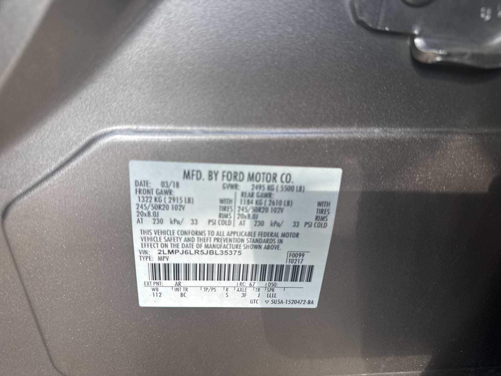 Thumbnail: 2018 Lincoln MKX - 10