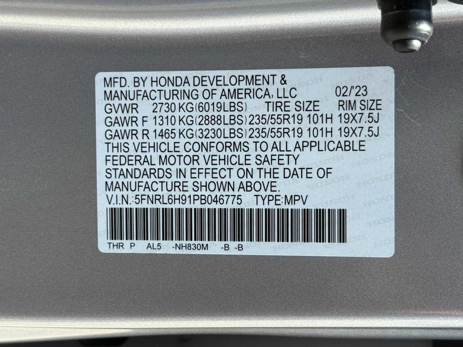 Thumbnail: 2023 Honda Odyssey - 21
