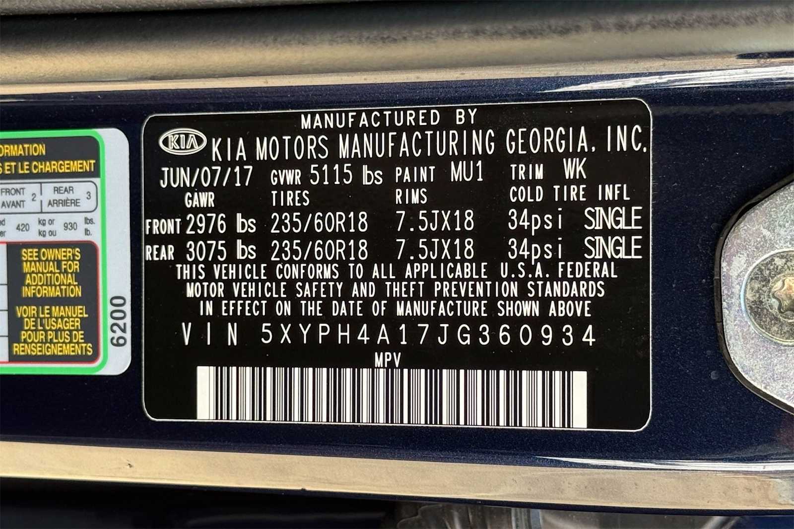 Thumbnail: 2018 Kia Sorento - 21