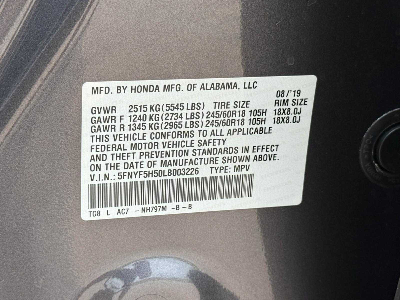 2020 Honda Pilot EX-L 21
