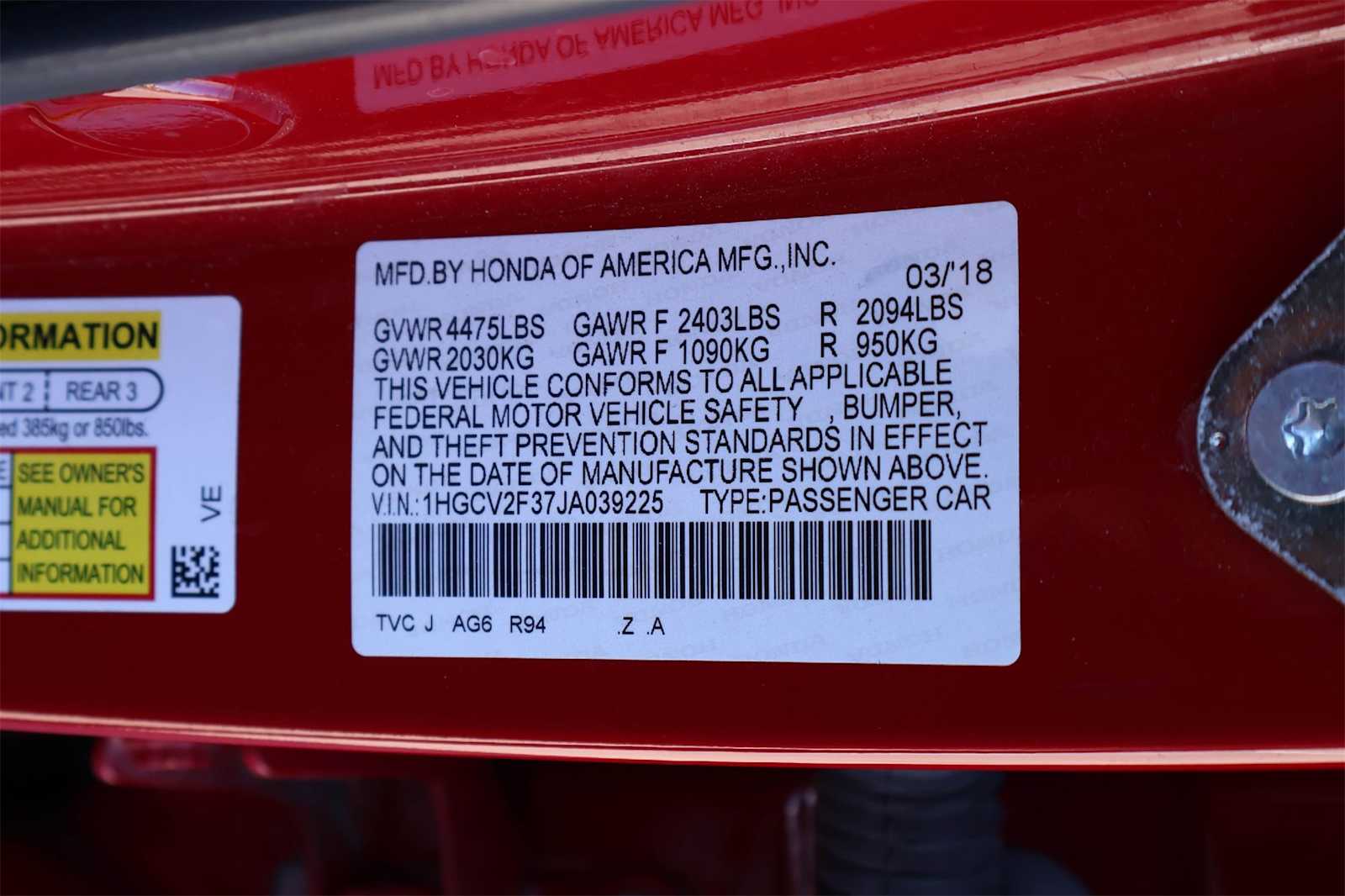 Thumbnail: 2018 Honda Accord - 21