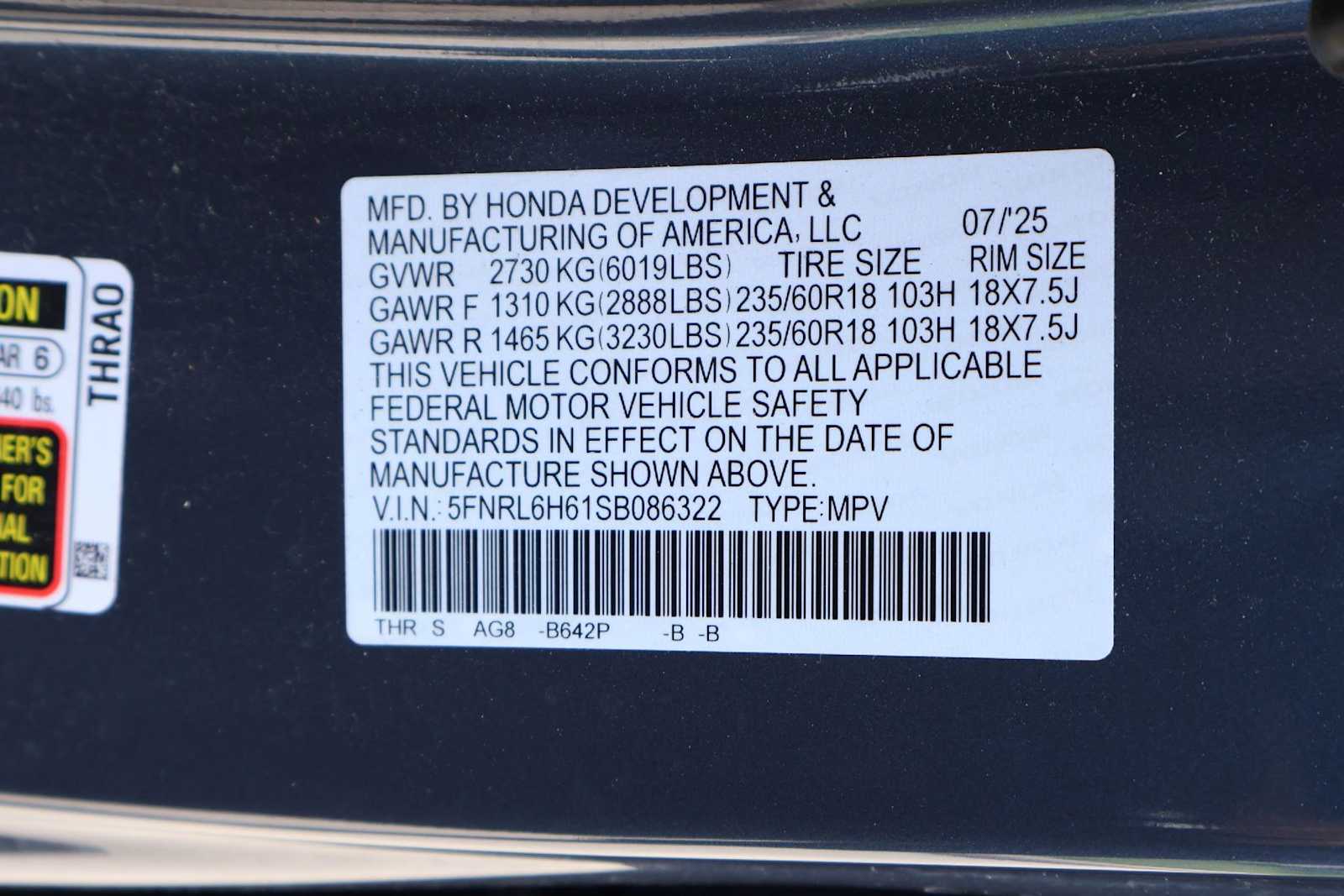 Thumbnail: 2025 Honda Odyssey - 21