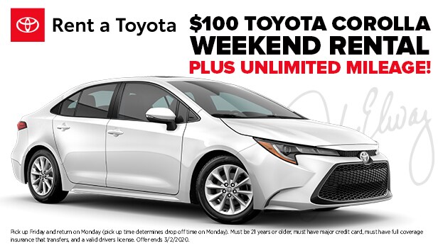 Toyota Rentals Ontario CA | New Toyota Rental Near Corona ...