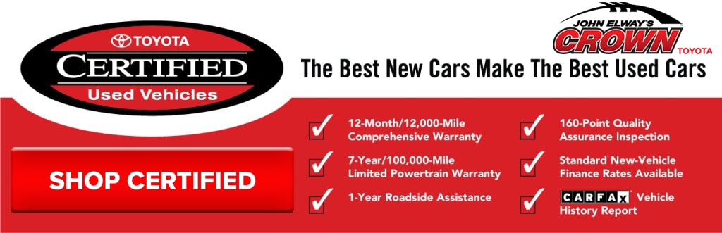 Toyota Certified Program Ontario Ca S John Elway S Crown Toyota