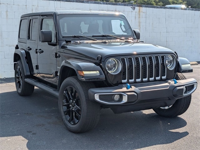Certified 2023 Jeep Wrangler 4xe Sahara 4XE with VIN 1C4JJXP62PW641646 for sale in Lillington, NC