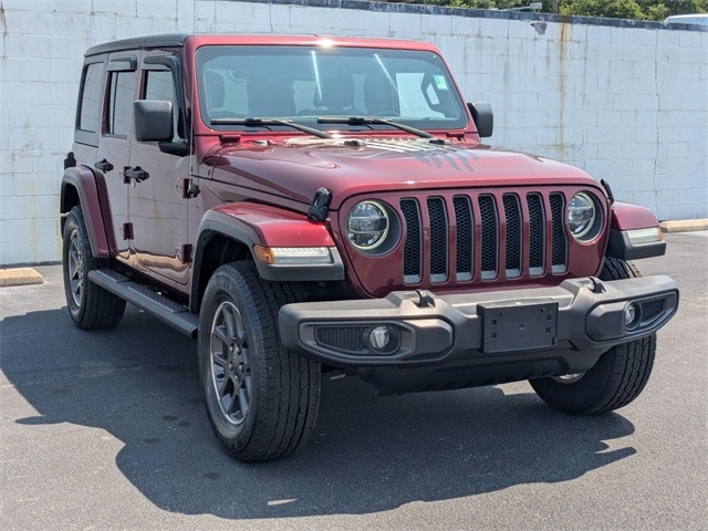 Used 2021 Jeep Wrangler Unlimited 80TH with VIN 1C4HJXDN5MW557391 for sale in Lillington, NC