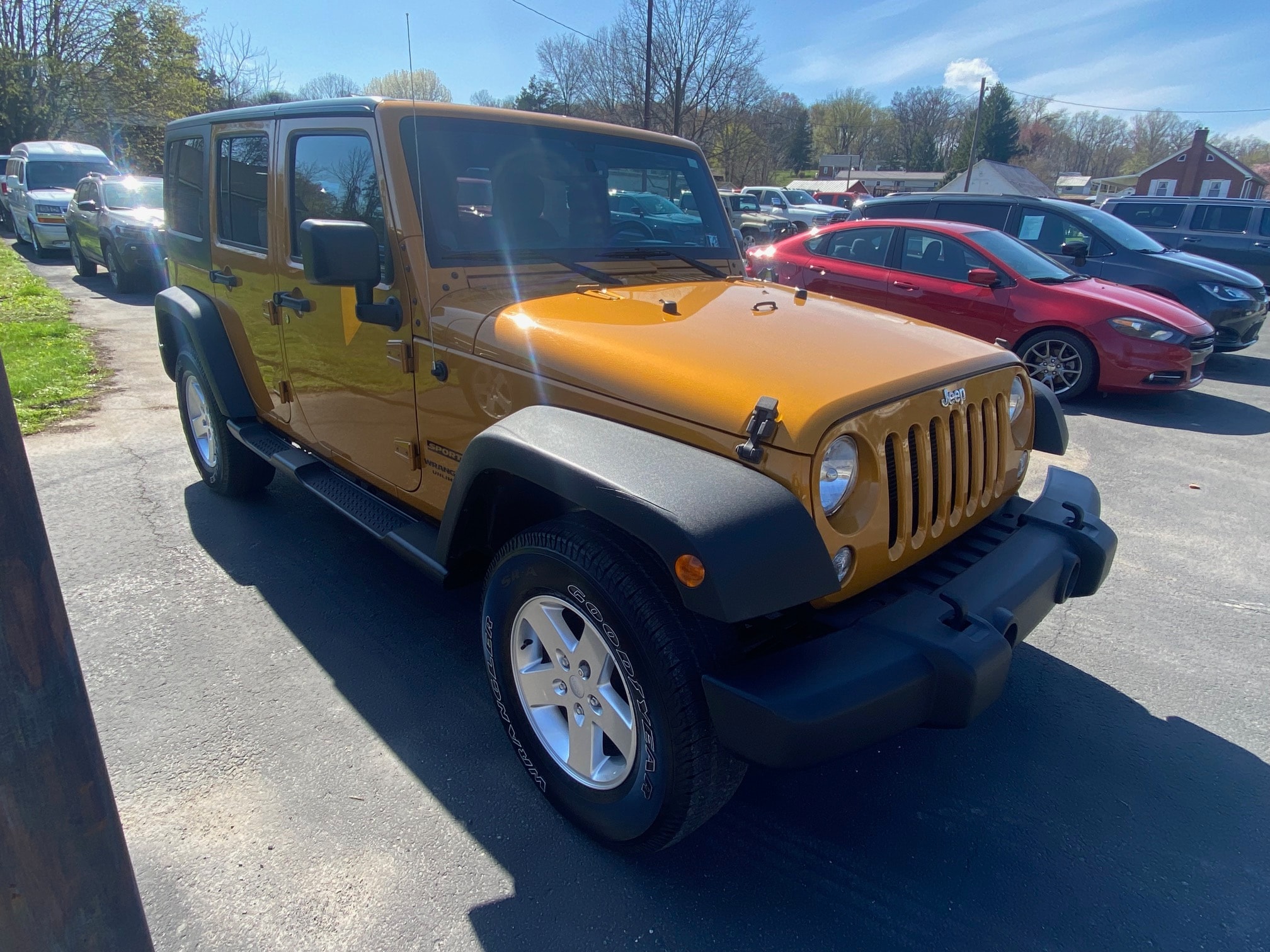 Used 2014 Jeep Wrangler Unlimited Sport with VIN 1C4HJWDG2EL295070 for sale in Mifflintown, PA