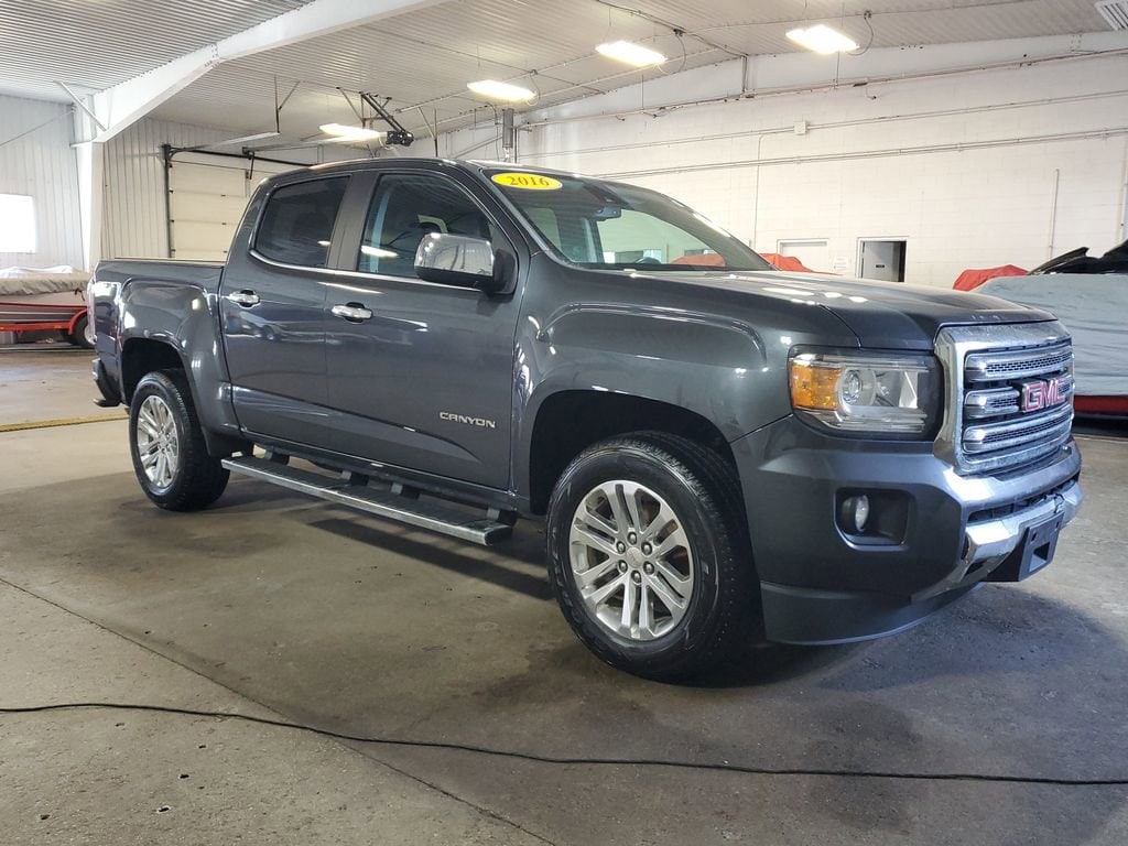 Used 2016 GMC Canyon SLT with VIN 1GTG6DE31G1163753 for sale in Paw Paw, MI