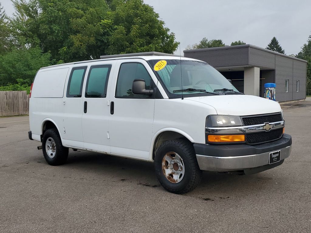 Used 2015 Chevrolet Express Cargo Work Van with VIN 1GCWGFCFXF1254455 for sale in Paw Paw, MI
