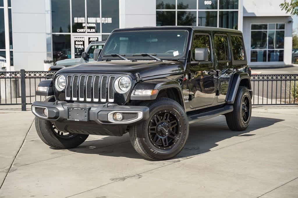 Used 2020 Jeep Wrangler Unlimited Sahara with VIN 1C4HJXEN6LW247859 for sale in Yuba City, CA