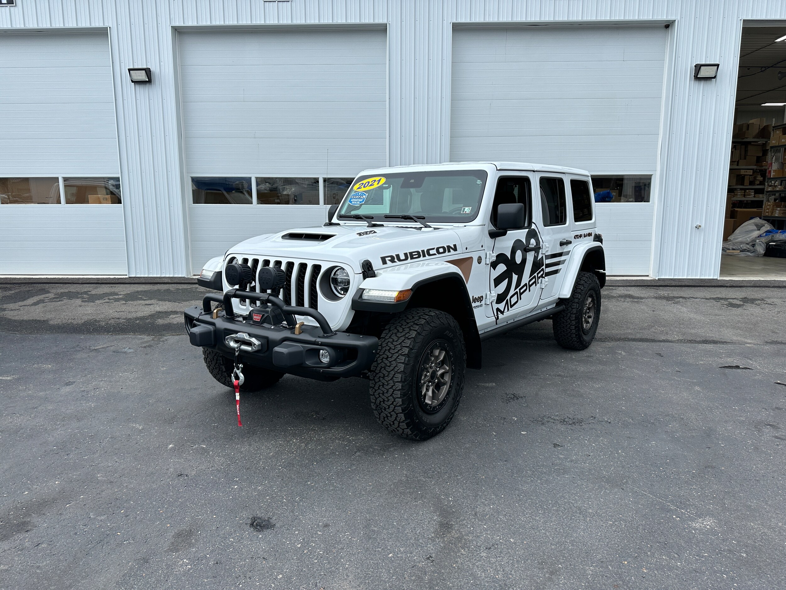 Used 2021 Jeep Wrangler Unlimited Rubicon 392 with VIN 1C4JJXSJ1MW752177 for sale in Connellsville, PA