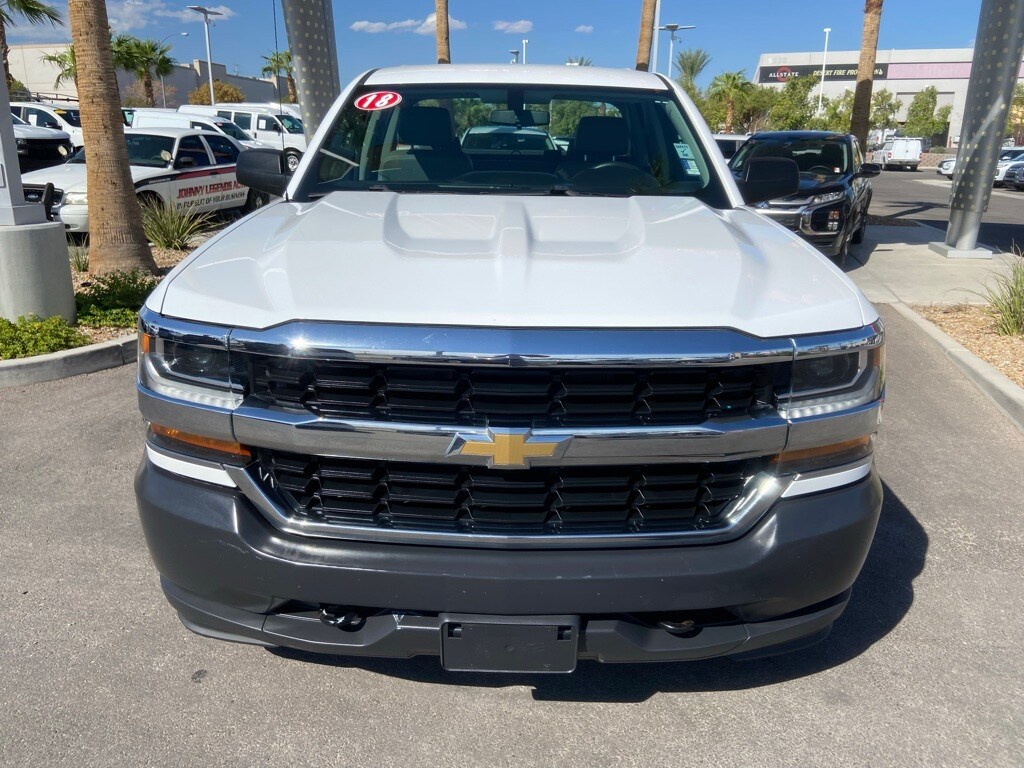 Used 2018 Chevrolet Silverado 1500 Work Truck 1WT with VIN 1GCVKNEC4JZ272791 for sale in Las Vegas, NV