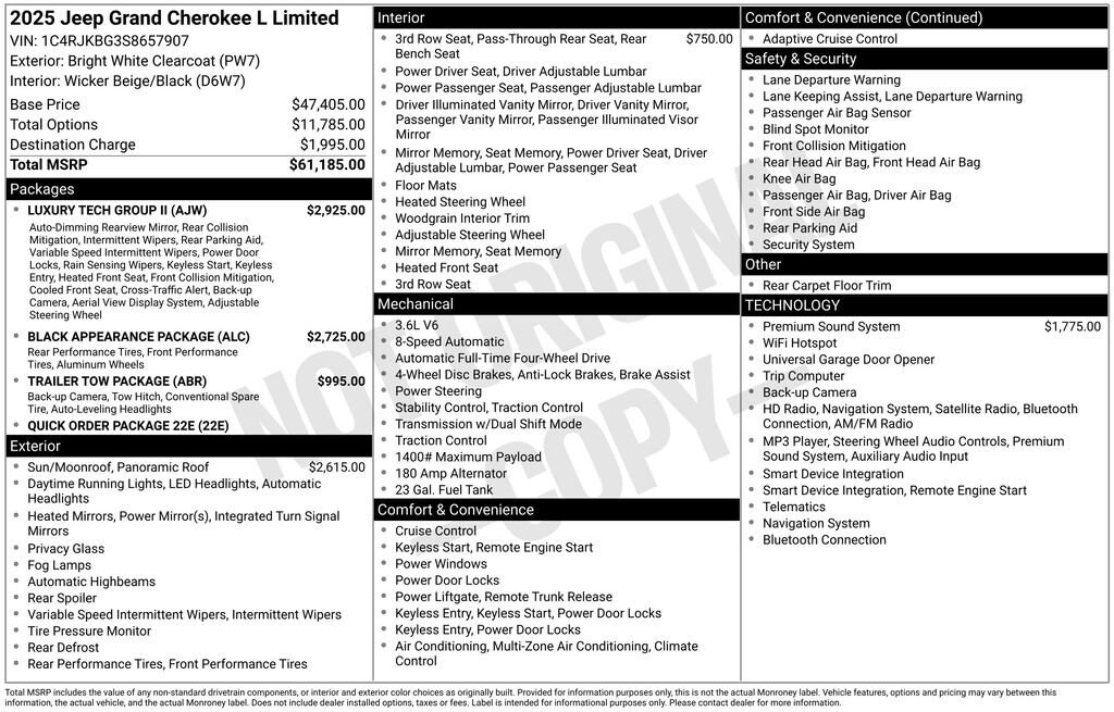 Used 2025 Jeep Grand Cherokee L Limited