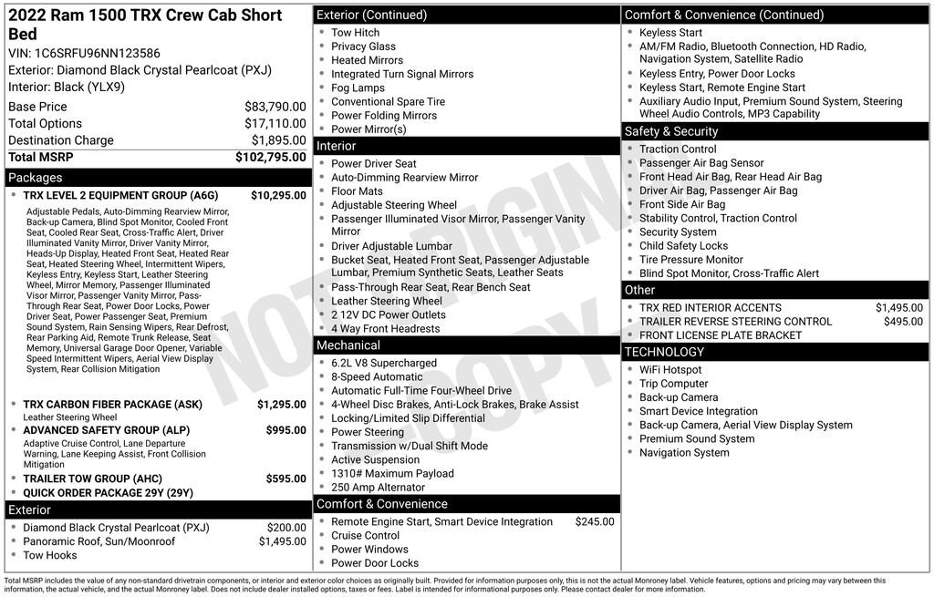 Used 2022 Ram 1500 TRX