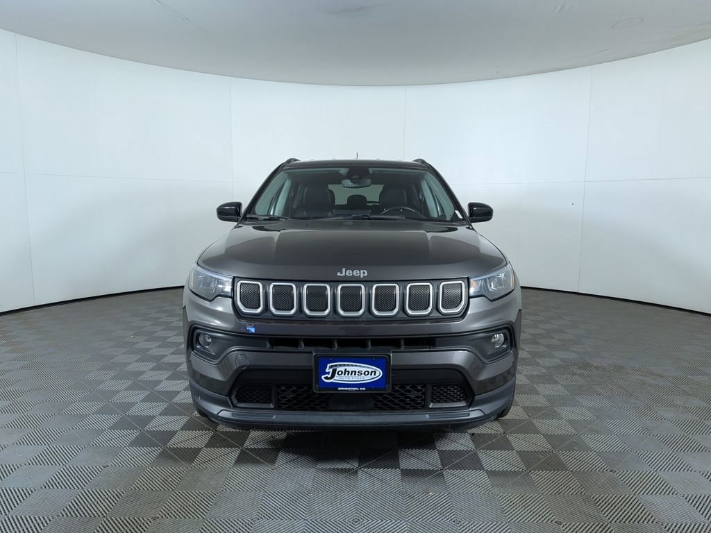 Used 2022 Jeep Compass Latitude Lux with VIN 3C4NJDFB5NT117375 for sale in Brighton, CO