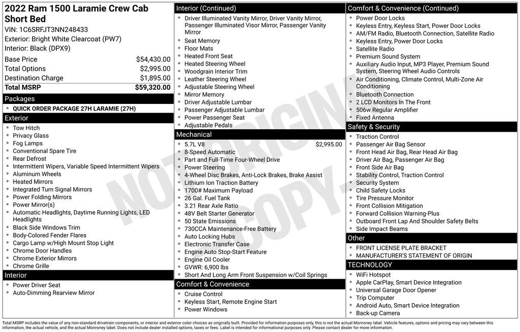 Used 2022 Ram 1500 Laramie