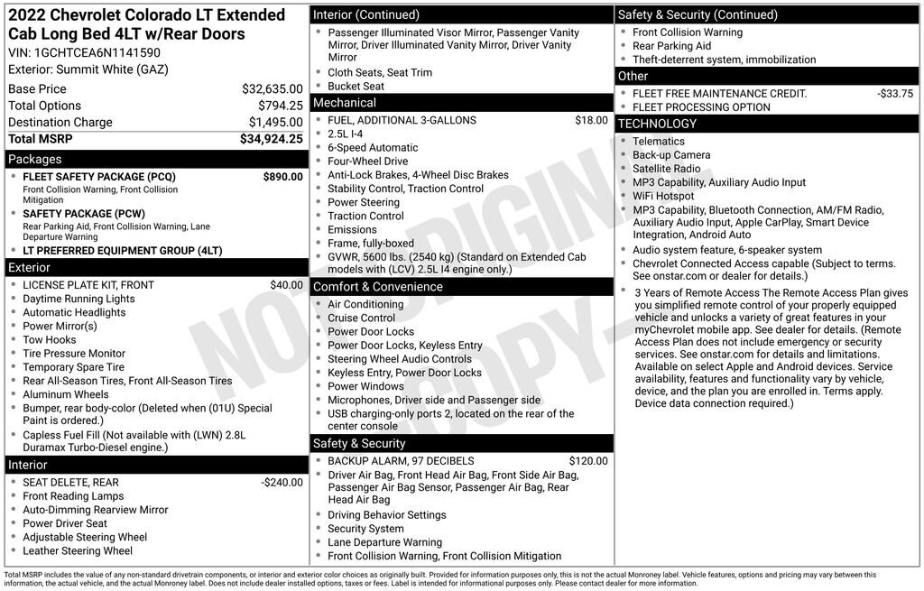 Used 2022 Chevrolet Colorado 4WD LT Truck