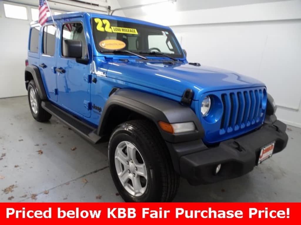 Certified 2022 Jeep Wrangler Unlimited Sport S SUV