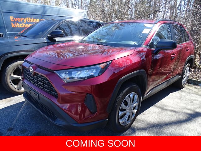 Red 2019 Toyota RAV4 LE FWD SUV / Crossover Front-Wheel Drive 8-Speed Automatic