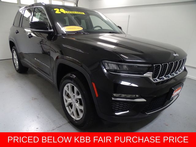 Diamond Black Crystal Pearlcoat 2024 Jeep Grand Cherokee SUV / Crossover Four-Wheel Drive 8-Speed Automatic
