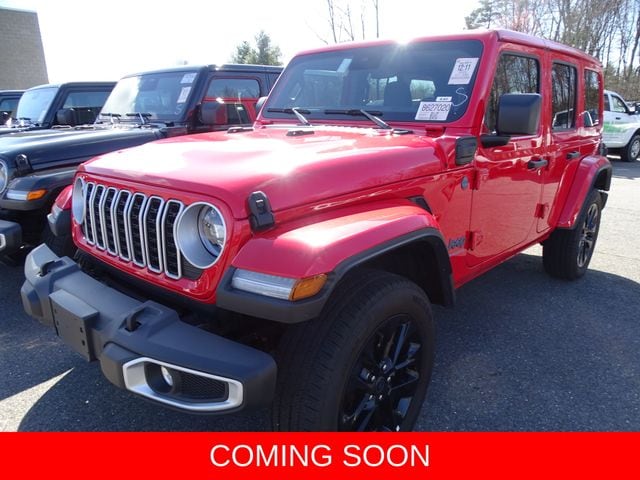 Firecracker Red Clearcoat 2025 Jeep Wrangler 4xe Sahara 4WD SUV / Crossover Four-Wheel Drive 8-Speed Automatic