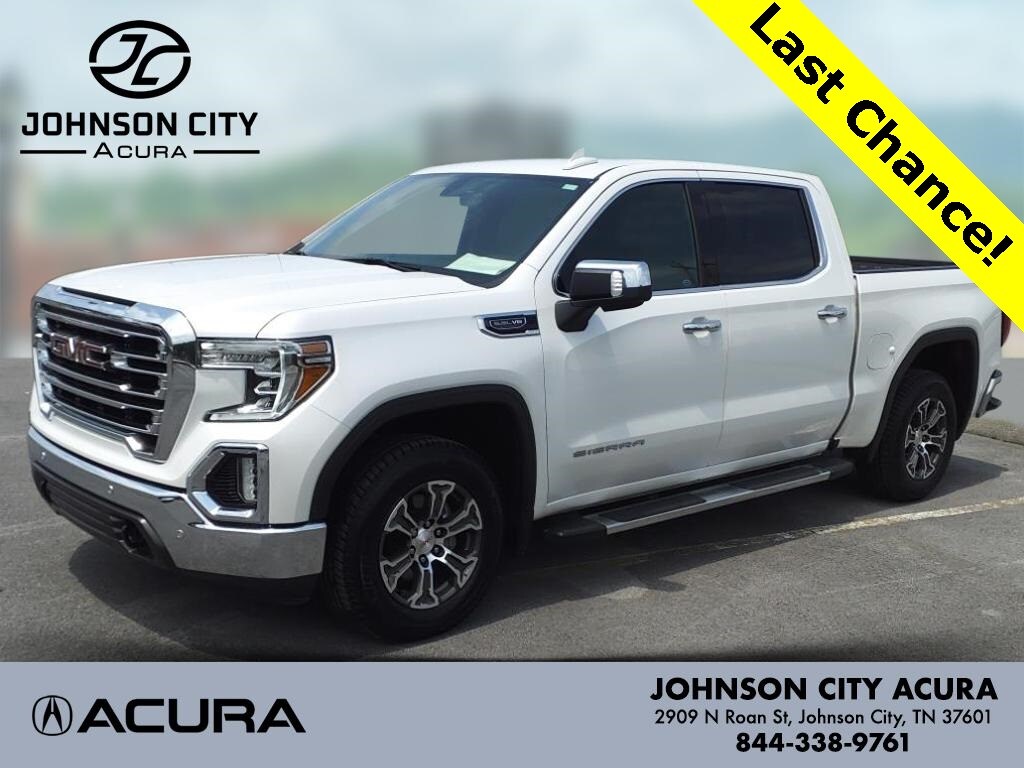 Used 2021 GMC Sierra 1500 SLT with VIN 1GTU9DED8MZ107972 for sale in Johnson City, TN