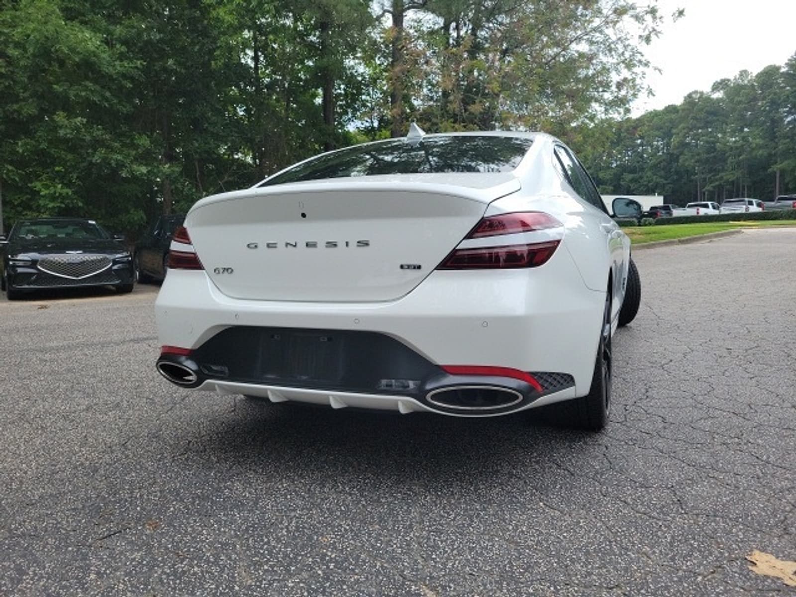 Certified 2022 GENESIS G70 Standard with VIN KMTG54TE8NU091762 for sale in Cary, NC