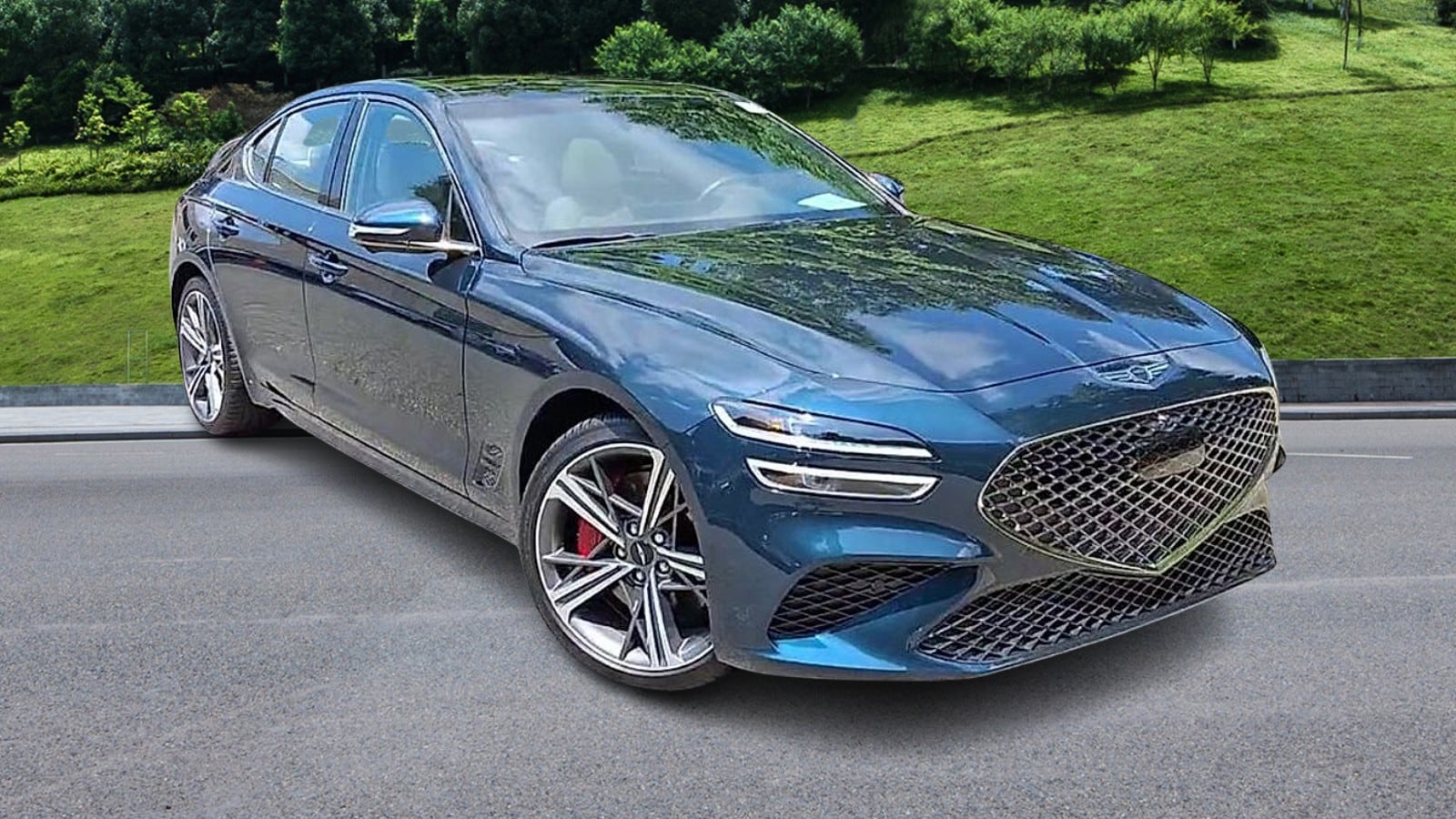 Used 2025 GENESIS G70 Sport Advanced with VIN KMTG54SEXSU148198 for sale in Cary, NC