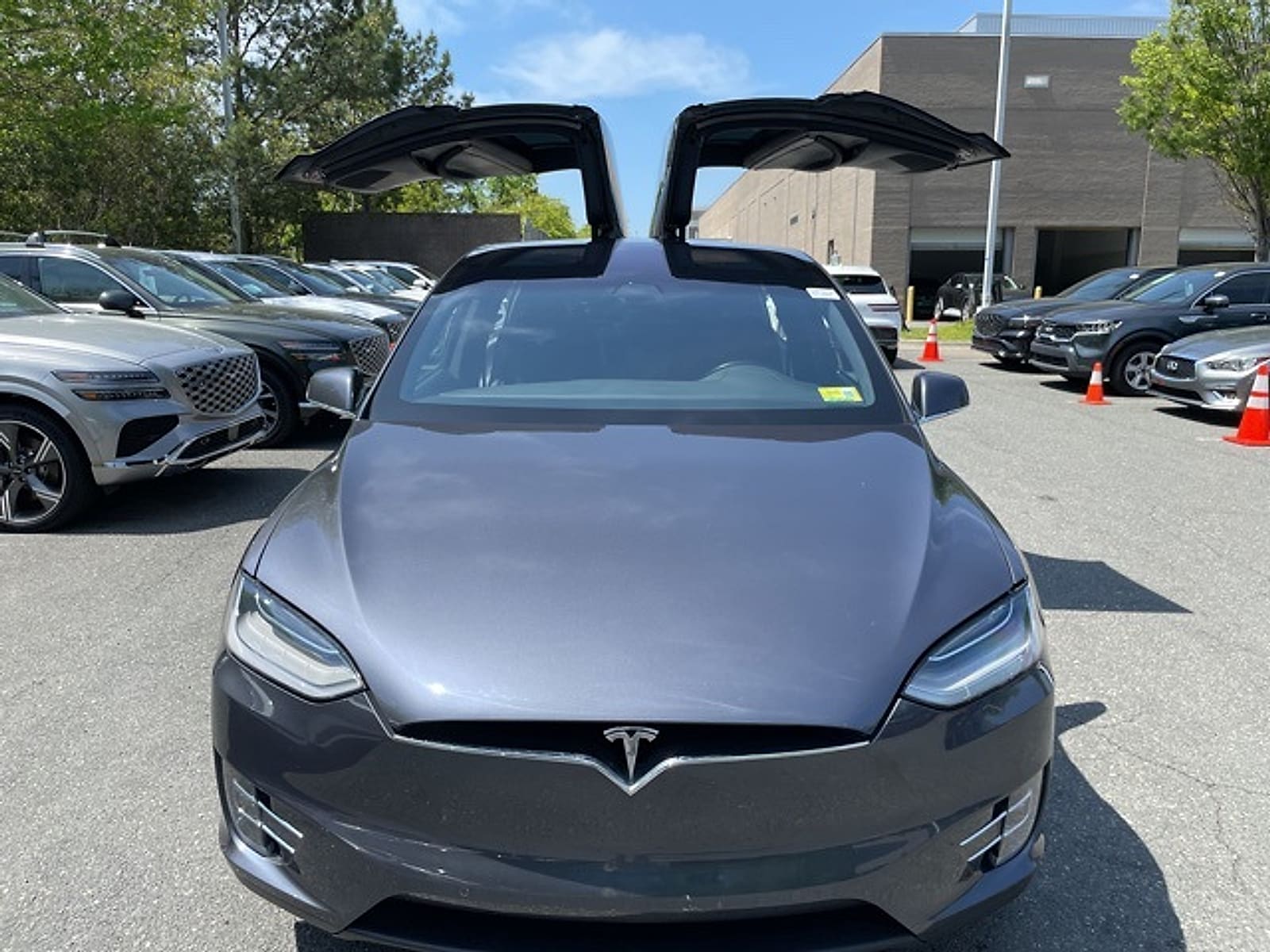 Used 2021 Tesla Model X Long Range Plus with VIN 5YJXCDE21MF320359 for sale in Cary, NC
