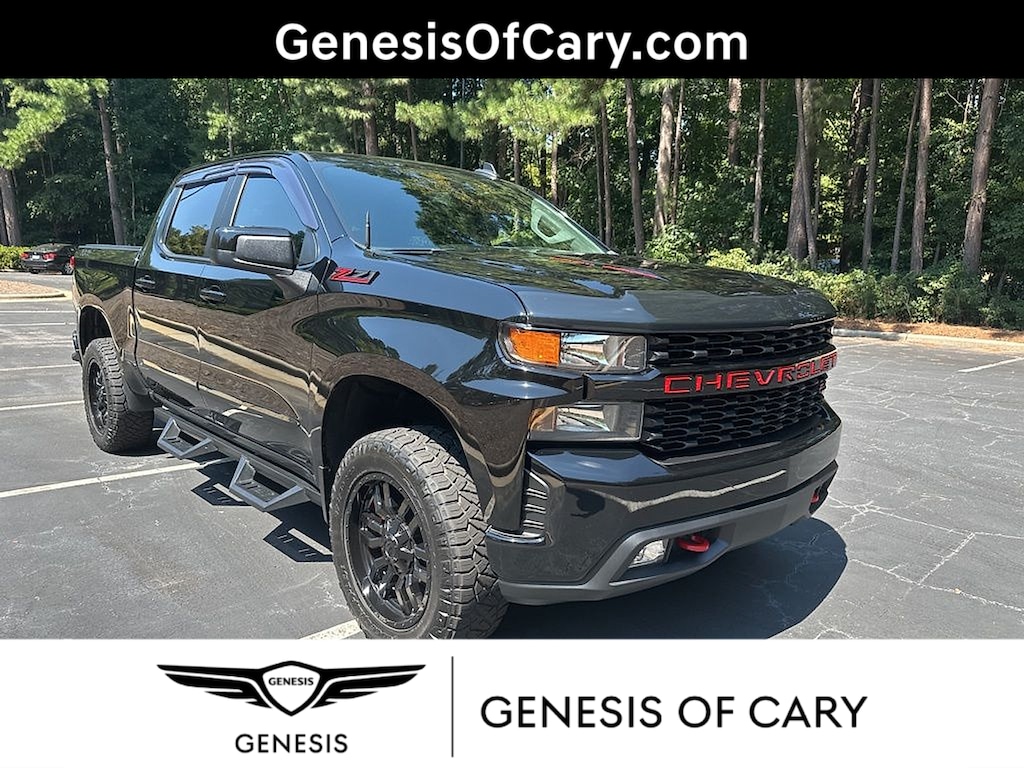 Used 2021 Chevrolet Silverado 1500 4WD Crew Cab Short Bed Custom Trail Boss Truck Crew Cab