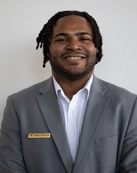 Staff member Hasani Stapleton from 24a8ece5cbdb