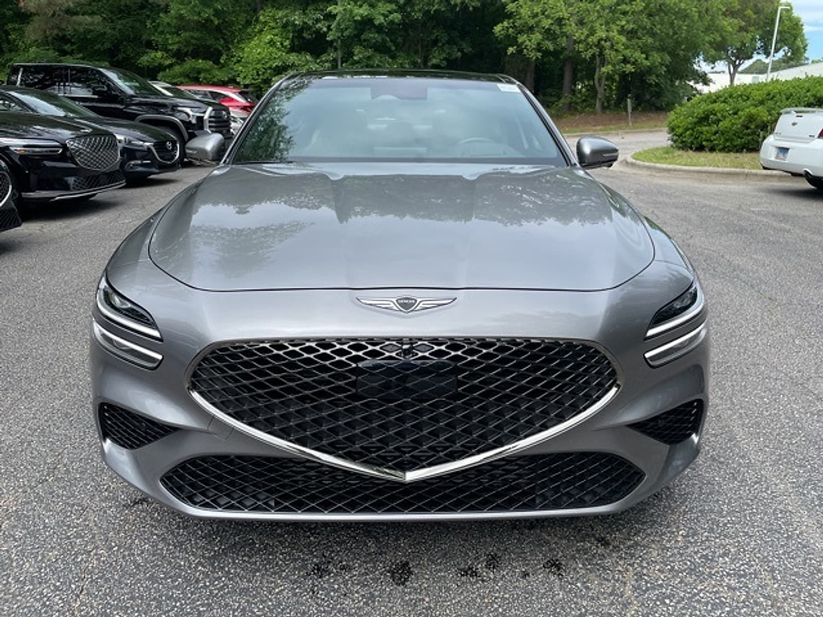 Certified 2025 GENESIS G70 Sport Advanced with VIN KMTG54SEXSU144457 for sale in Cary, NC
