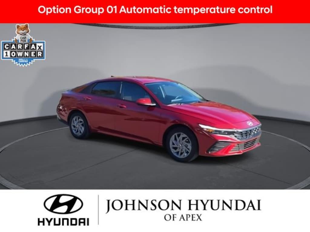 Certified 2025 Hyundai Elantra Hybrid Blue Sedan