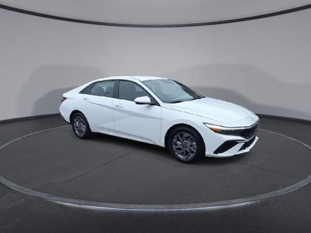 New 2026 Hyundai Elantra Hybrid Blue Sedan