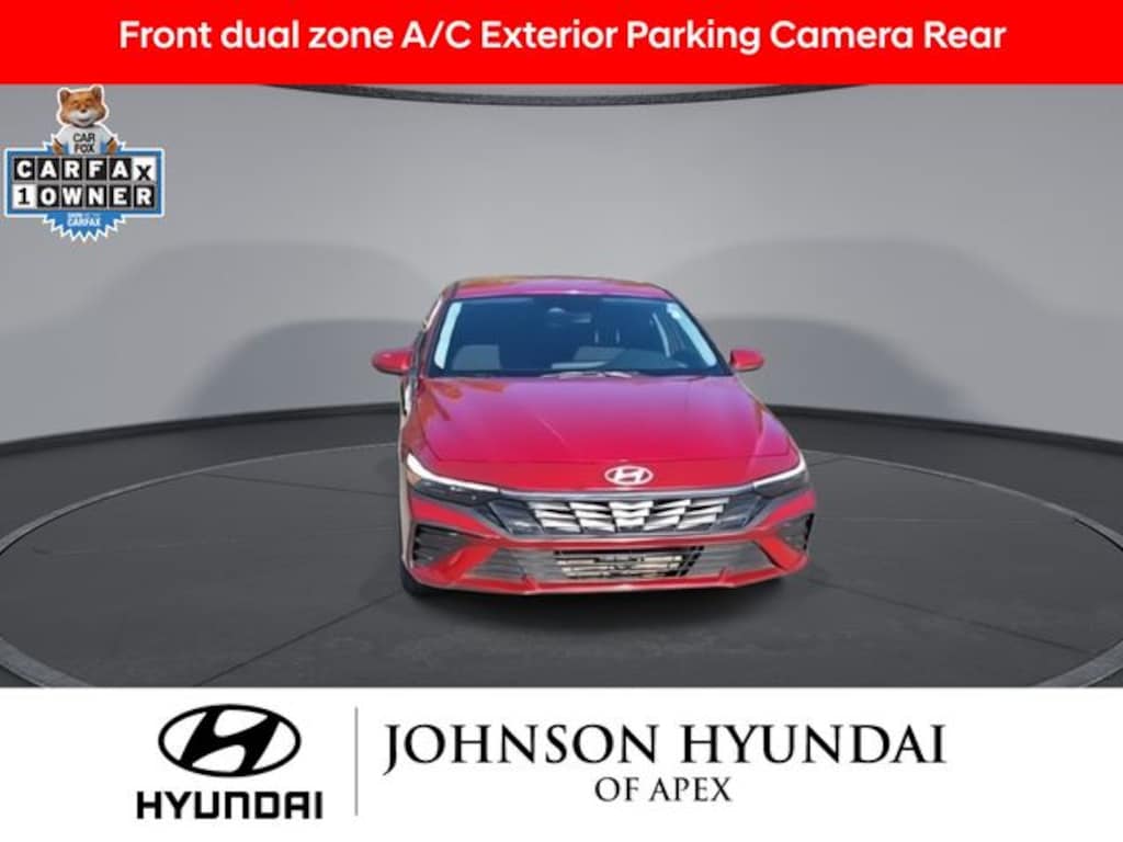 Certified 2025 Hyundai Elantra Hybrid Blue Sedan