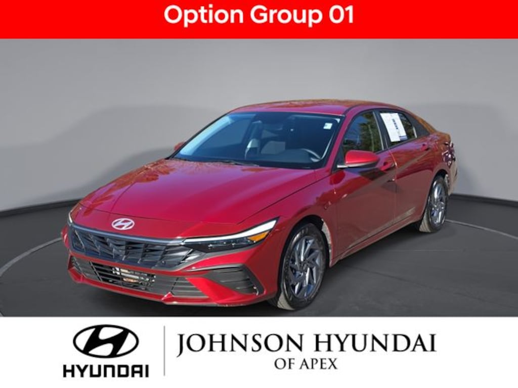 Certified 2025 Hyundai Elantra Hybrid Blue Sedan