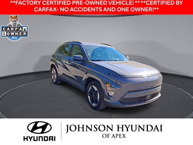 Certified 2025 Hyundai Kona EV SEL with VIN KM8HC3A64SU019365 for sale in Apex, NC