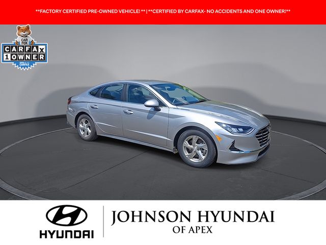 Certified 2021 Hyundai Sonata SE with VIN 5NPEG4JA4MH114740 for sale in Apex, NC