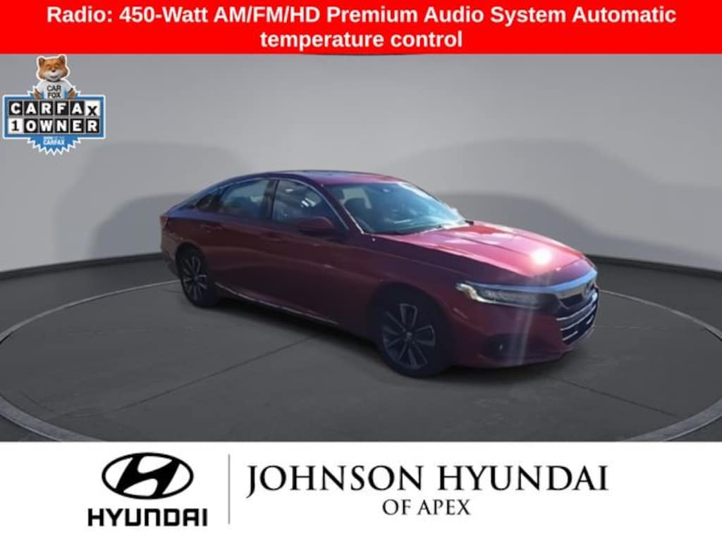 Used 2021 Honda Accord EX-L Sedan