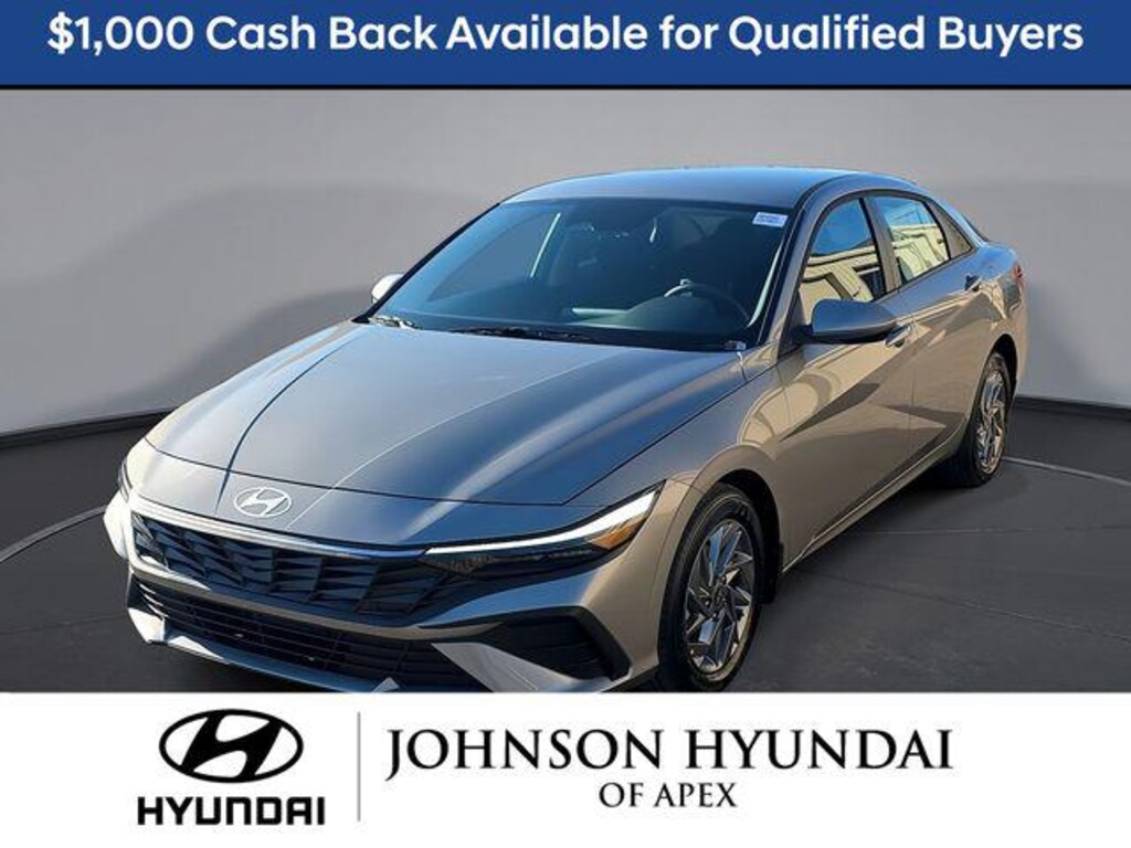 New 2026 Hyundai Elantra Hybrid Blue Sedan