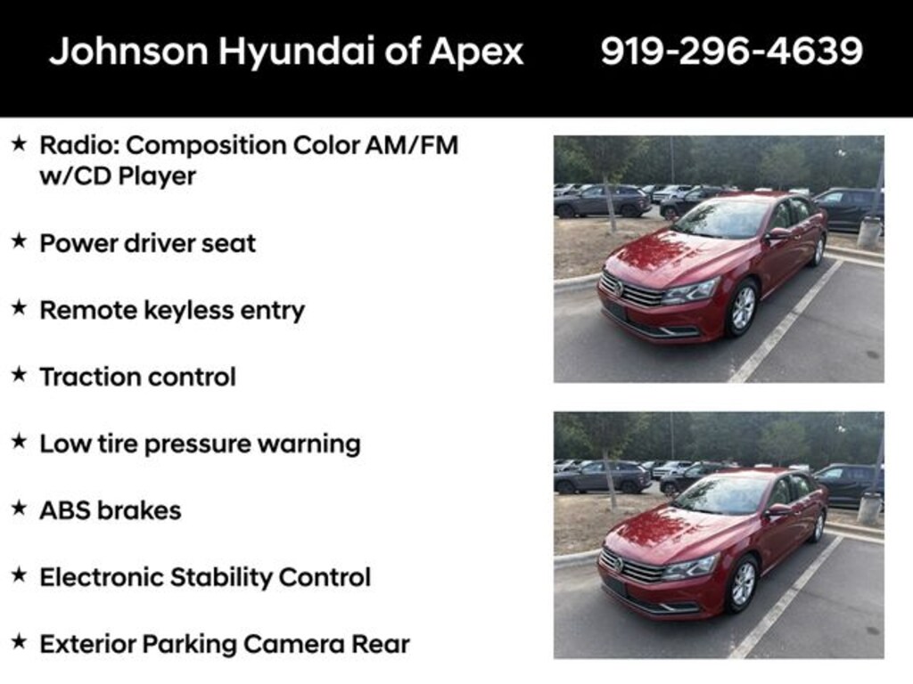 Used 2018 Volkswagen Passat 2.0T S Sedan