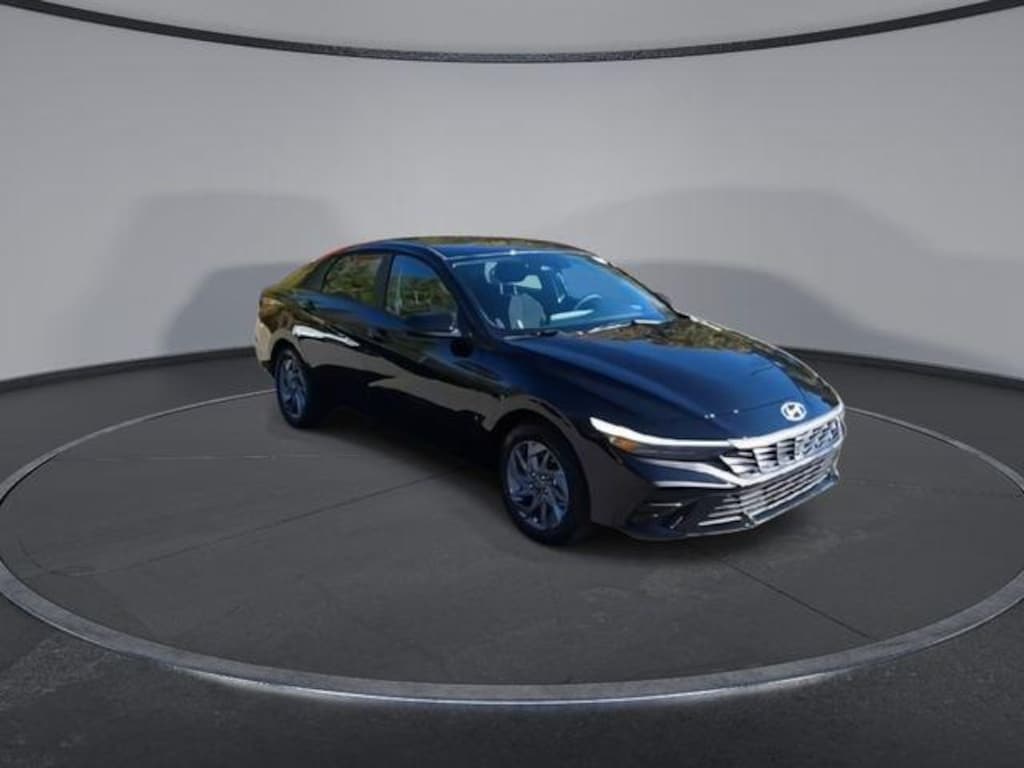 New 2026 Hyundai Elantra Hybrid Blue Sedan