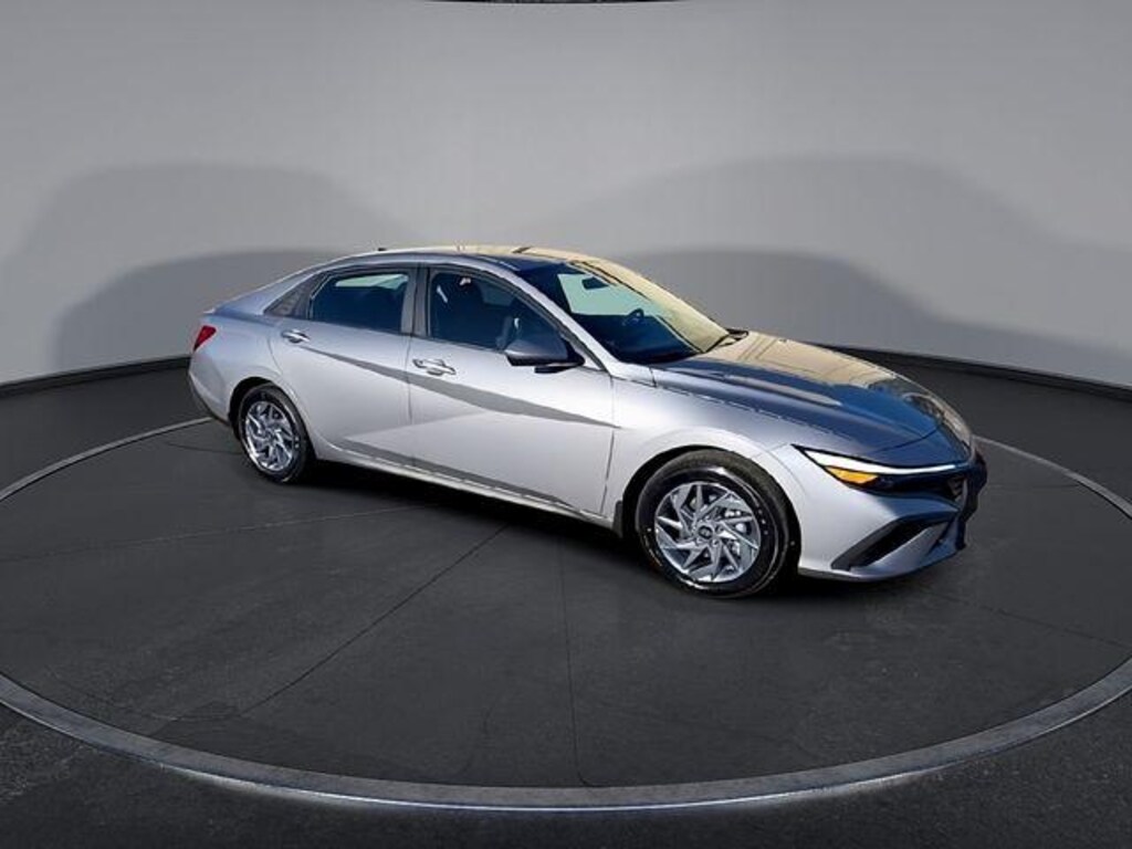 New 2026 Hyundai Elantra Hybrid Blue Sedan