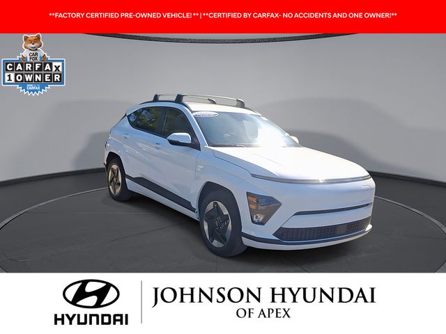 Certified 2025 Hyundai Kona EV SEL with VIN KM8HC3A6XSU018138 for sale in Apex, NC