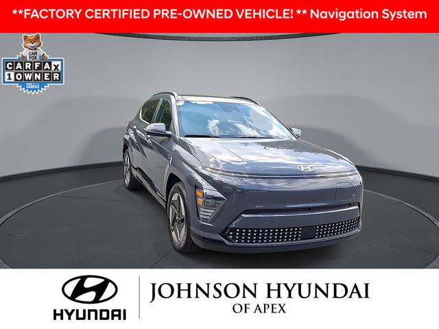Certified 2024 Hyundai Kona EV Limited with VIN KM8HE3A69RU010181 for sale in Apex, NC