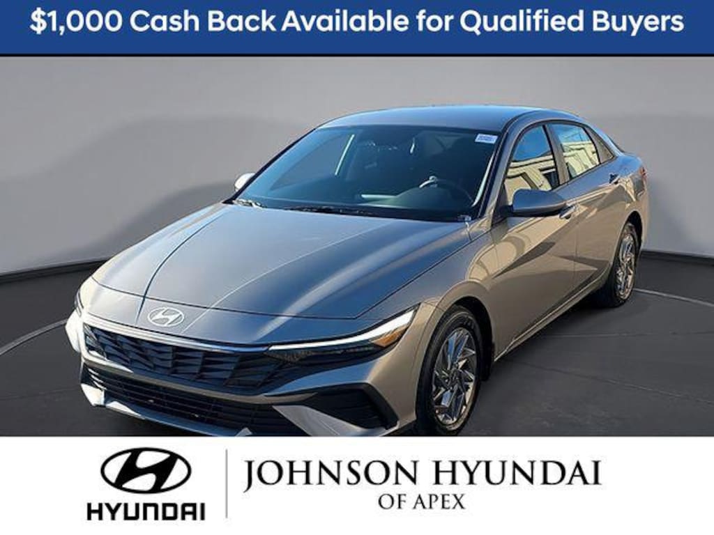 New 2026 Hyundai Elantra Hybrid Blue Sedan