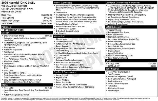 2026 Hyundai IONIQ 9 SEL - Photo 6