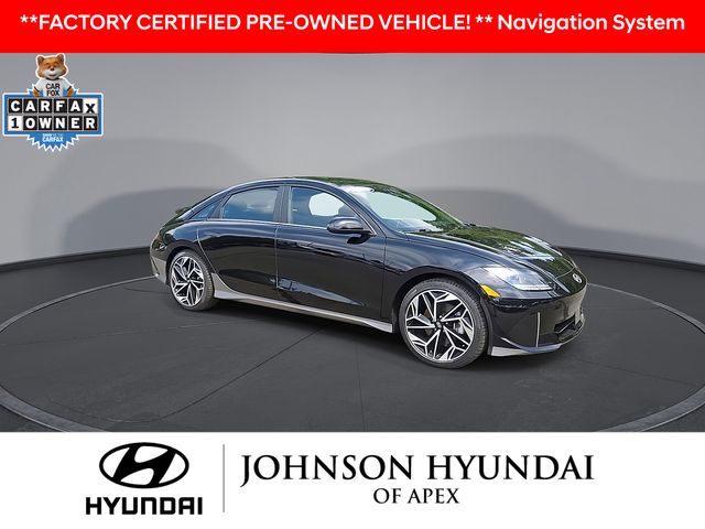 Certified 2023 Hyundai IONIQ 6 SEL with VIN KMHM34AC6PA044383 for sale in Apex, NC