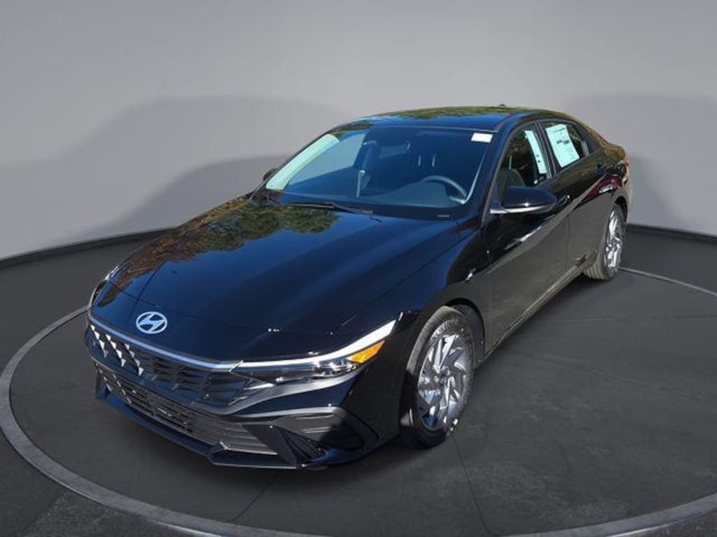 New 2026 Hyundai Elantra Hybrid Blue Sedan