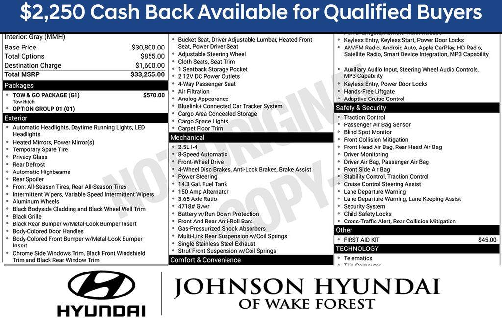 New 2026 Hyundai Tucson SEL FWD SUV